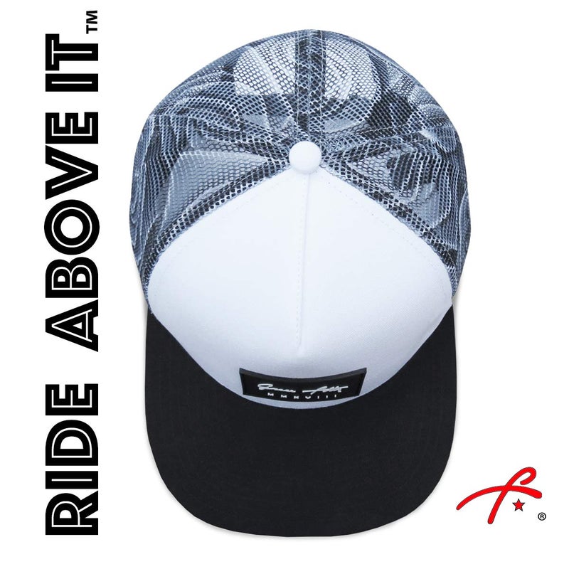 Grace Folly Trucker Hat for Men & Women. Snapback Mesh Caps (US, Alpha, One Size, One Size, Rose- Gray) - Image 4